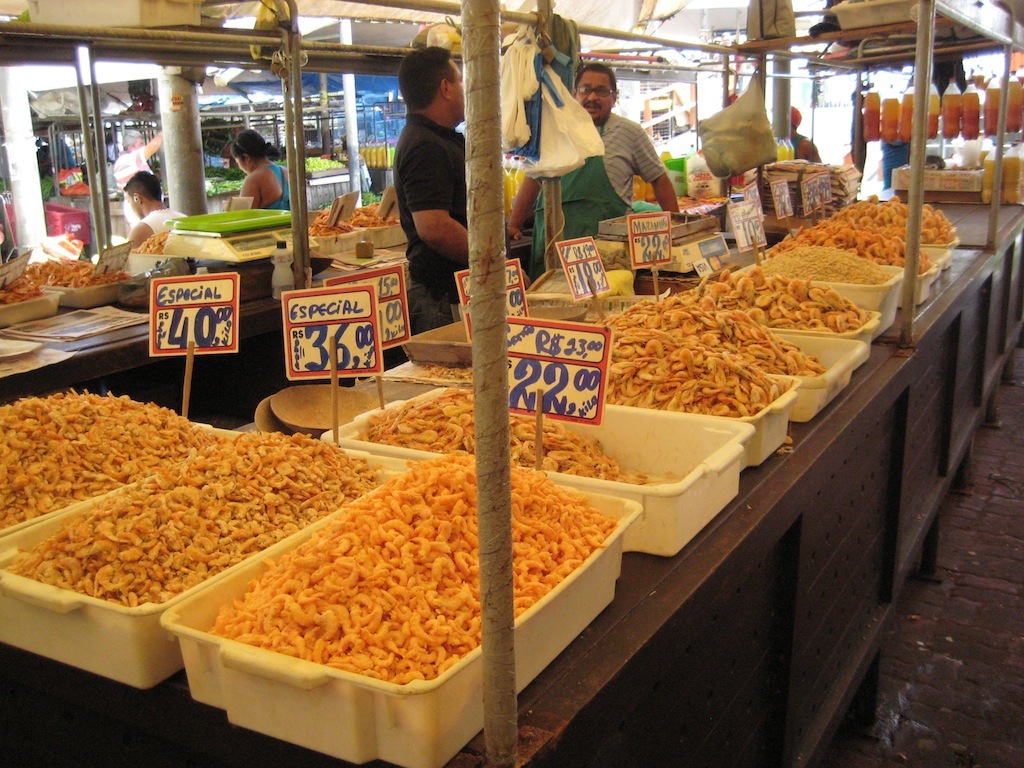 Dried Shrimp at the outdoor market