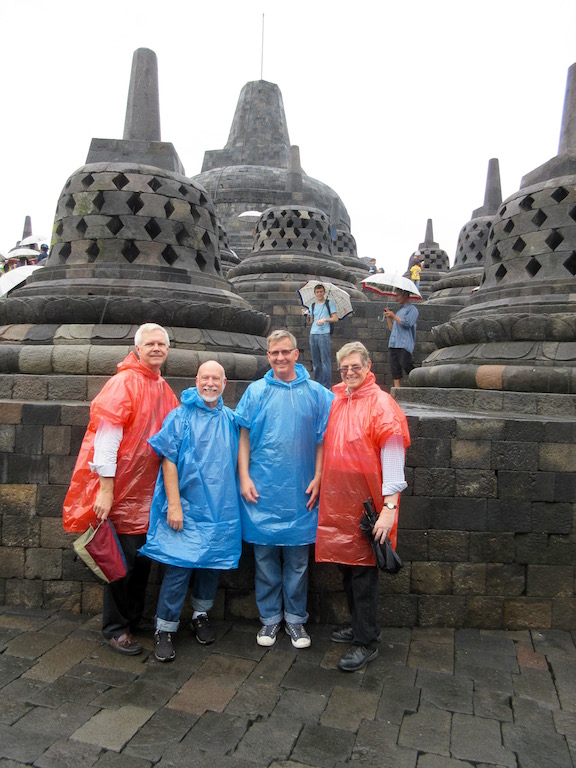Borobudur with Robert and Dennis