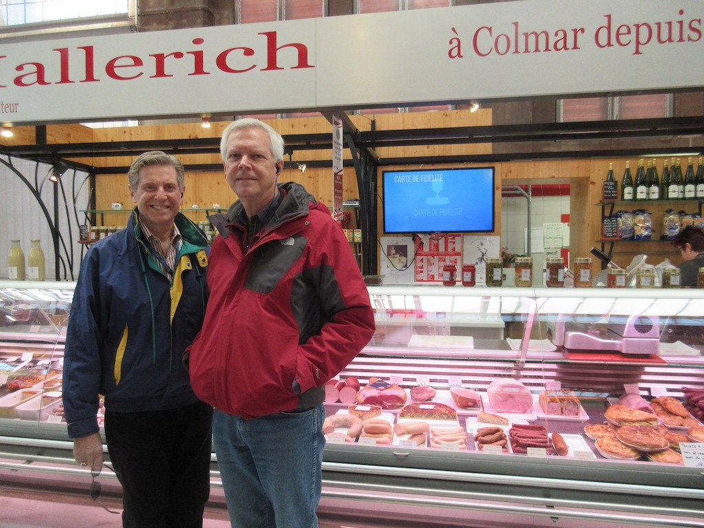 Colmar - Kent and Mark at the market